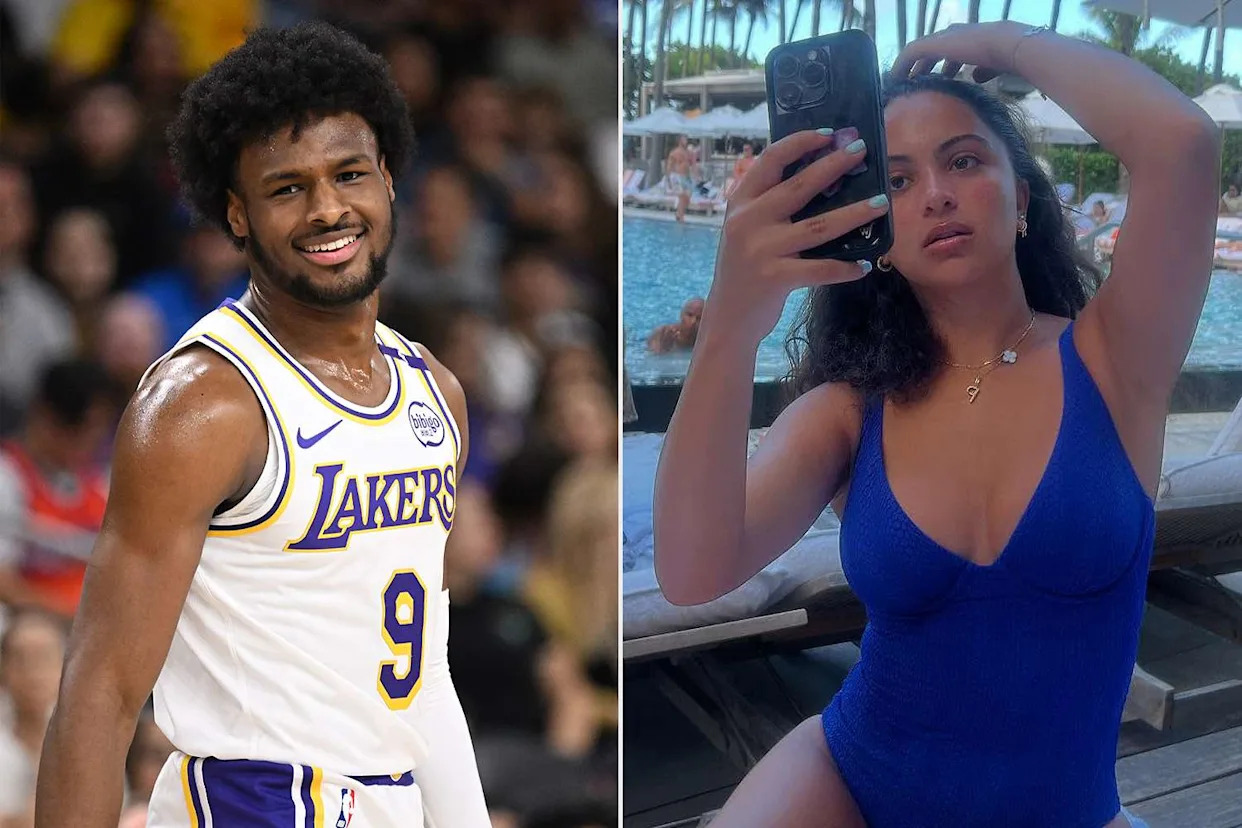 Bronny James And Parker Whitfield Mark First Anniversary Together With Matching Outfits And Selfies