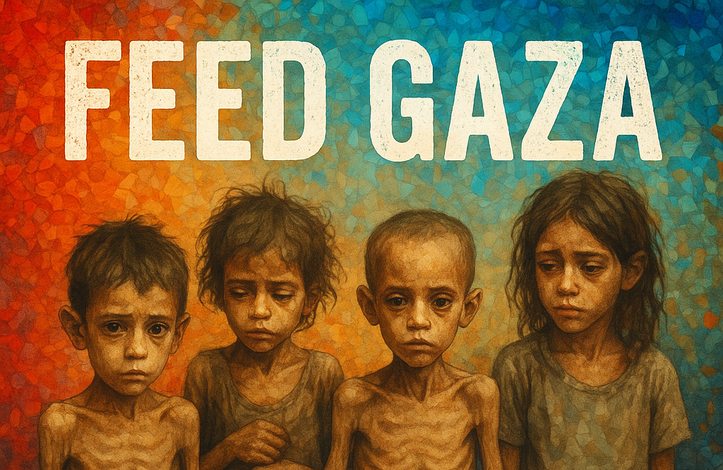 Menai Aini roars loud with human compassion in “Feed Gaza”