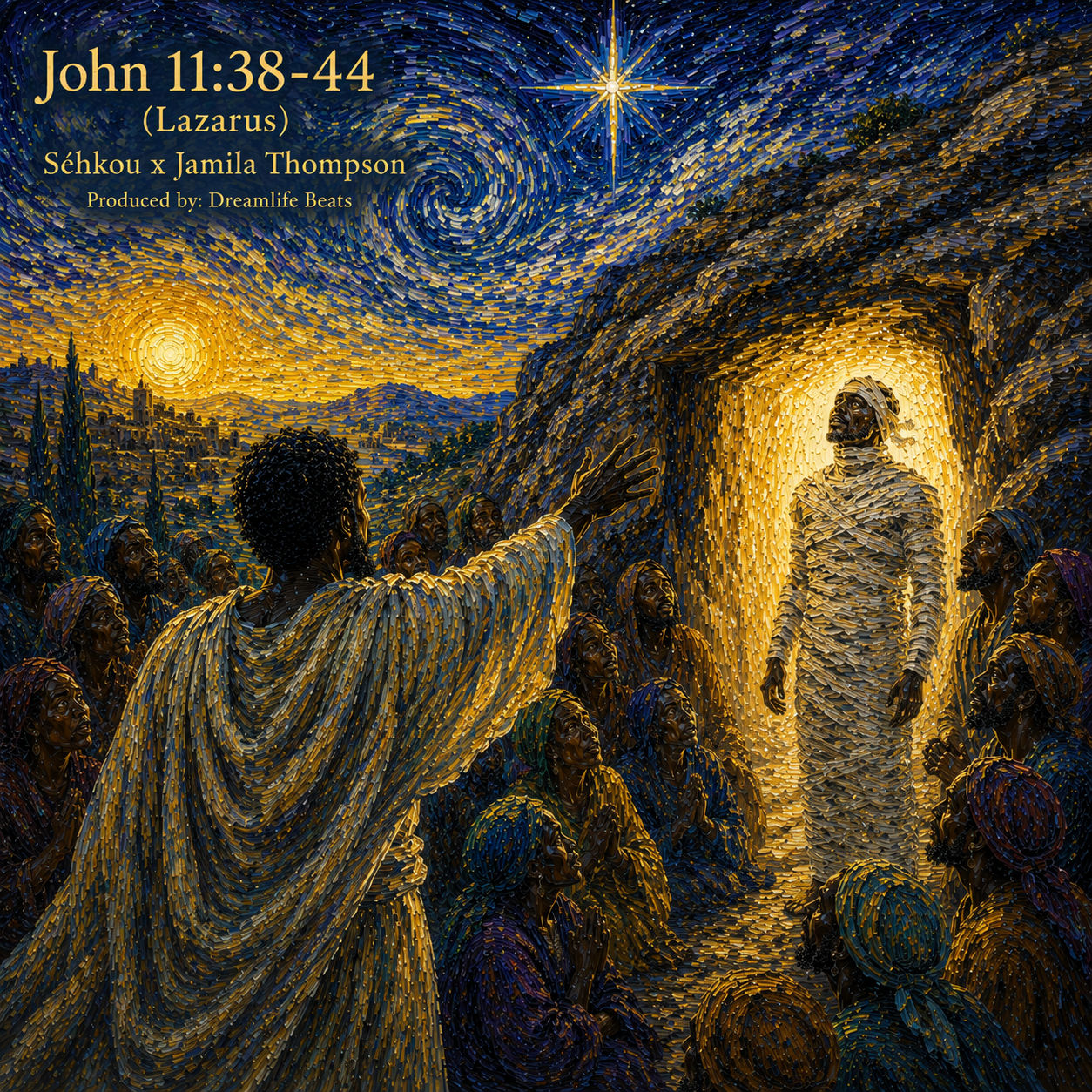 Séhkou and Jamila Thompson give “John 11:38–44 (Lazarus)” emotional and spiritual weight