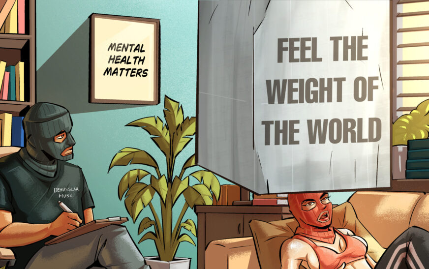 With “FEEL THE WEIGHT OF THE WORLD,” Dehusslarmusic turns inner burden into sound